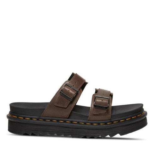 Dr Martens - Myles Dark Brown Oiled Illusion Sandal CLEARANCE