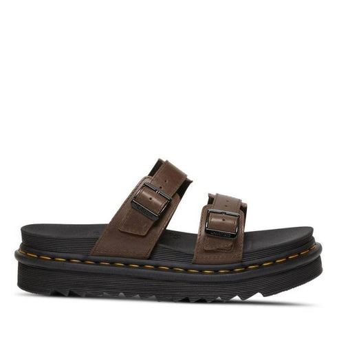 Dr Martens - Myles Dark Brown Oiled Illusion Sandal CLEARANCE