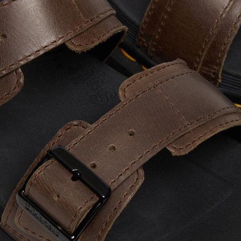 Dr Martens - Myles Dark Brown Oiled Illusion Sandal CLEARANCE