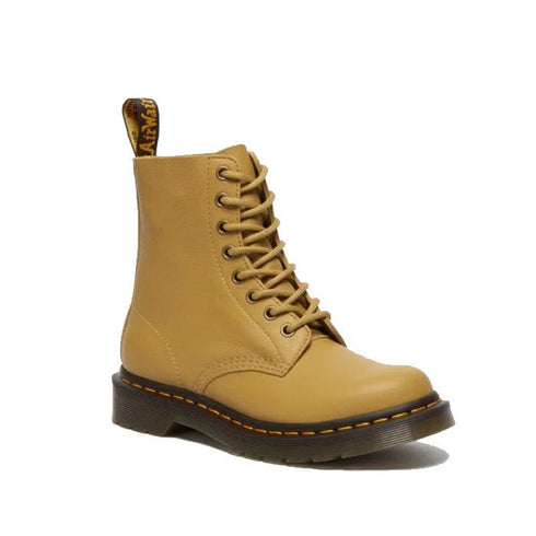 Dr Martens - 1460 Pascal Mustard Yellow Virginia Leather 8 eye Boot CLEARANCE Last One