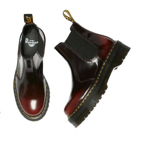 Dr Martens - 2976 Quad Cherry Red Arcadia Leather Chelsea Boot