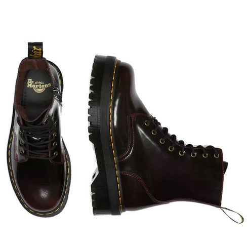 Dr Martens - Jadon Cherry Red Arcadia Leather Boot 8 up