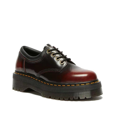 Dr Martens - 8053 Quad 4 Eye Shoe Cherry Red Arcadia Leather