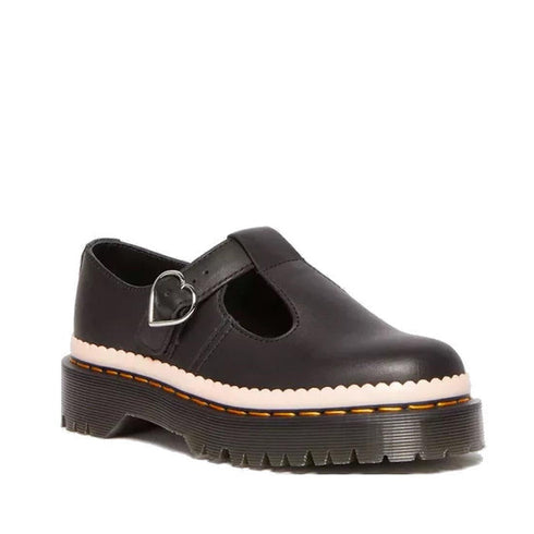 Dr Martens Bex Polley T-Bar Shoe Luxe Nappa Black