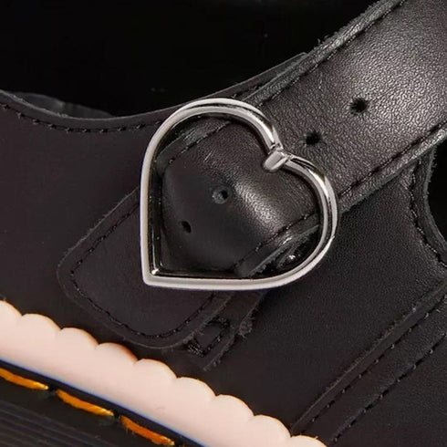 Dr Martens Bex Polley T-Bar Shoe Luxe Nappa Black