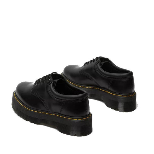 Dr Martens - 8053 Quad 5 Eye Shoe Black Polished Smooth Leather