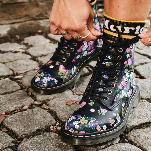 Dr Martens Vintage Floral 1460 Pascal Backhand Leather Multi CLEARANCE