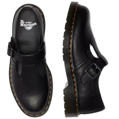 Dr Martens Polley T Bar Mary Jane Black Ambassador Leather