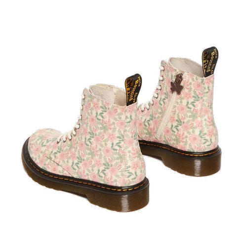 Dr Martens kids - 1460 J Pascal 8 Eye Boot Cloud Cream Pop Floral