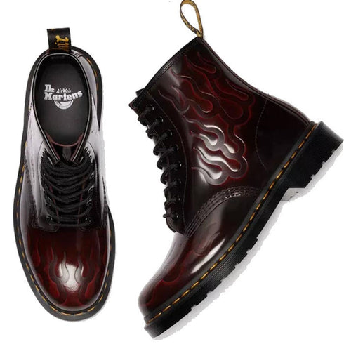 Dr Martens 1460 Inferno Cherry Red Arcadia Unisex Leather Boot