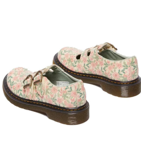 Dr Martens Kids 8065 J Cloud Cream Floral T Mary Jane Leather Shoe