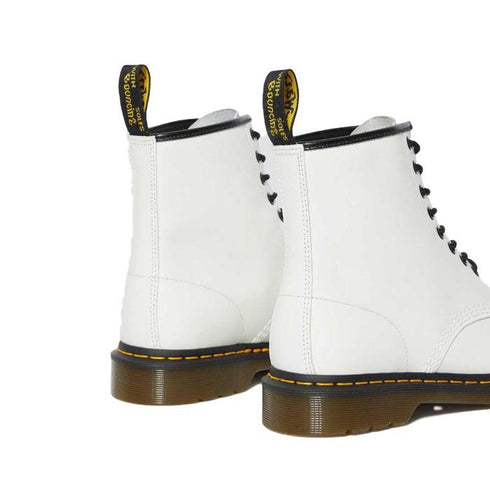 Dr Martens - 1460 Black White Smooth Leather Boot Mens & Womens CLEARANCE