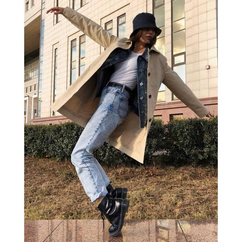 1460 Dr Martens Smooth Black Leather DMC 8 Up Boot