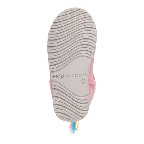 EMU Kids Magical Unicorn Pink Wool Boot