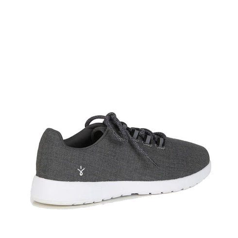 Emu Barkly Dark Grey Wool Fabric Sneakers Lace Up