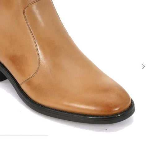 EOS Seline Leather Camel Tan Classic Leather Chelsea Boot