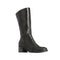 EOS Rochelle Black Soft Leather High Boot with Heel