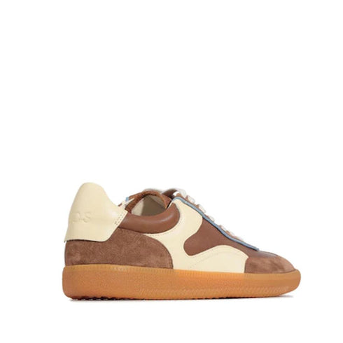 EOS Antigona Pecan Leather Lace up Trainer