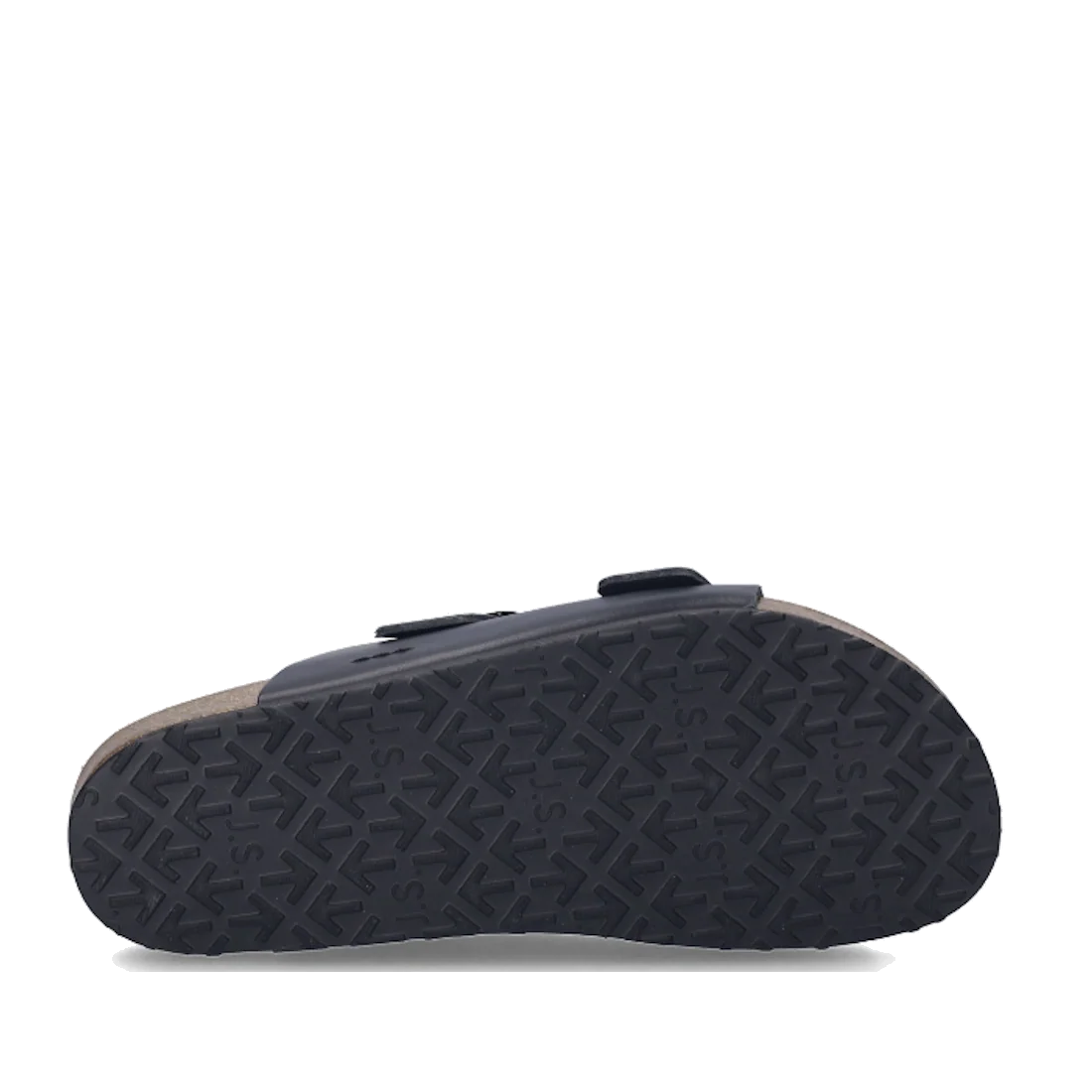 Josef Seibel Mens Josef 01 2 Strap Slide Sandal Schwarz Black