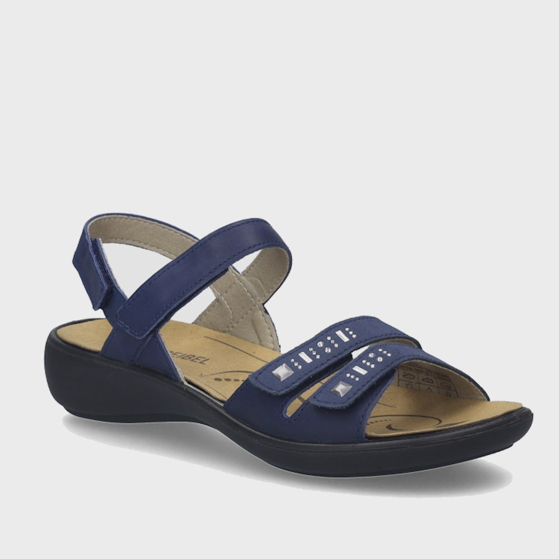 Josef Seibel Ibiza 86 Womens Leather Comfort Sandal Ocean Blue