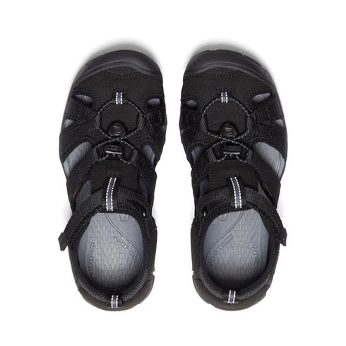 Keen Big Kids Black School Sandal - Seacamp 11 CNX - Black Sole