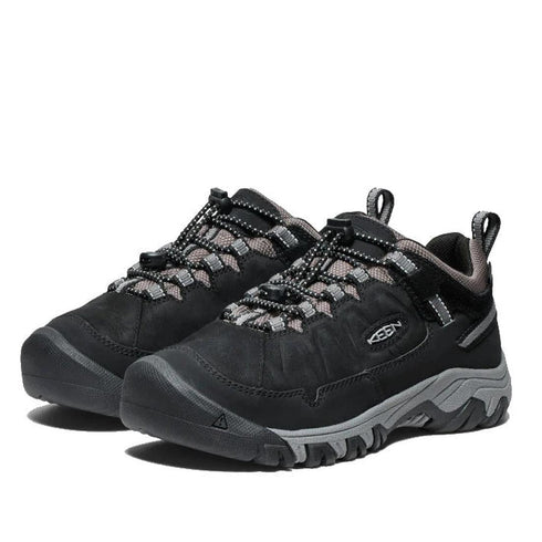 Keen Youths Targhee Low Waterproof Hiker Black/Steel Grey