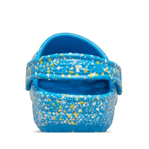 Crocs Kids - Toddlers Classic Clog K Paint Splatter Print Blue Pink Multi