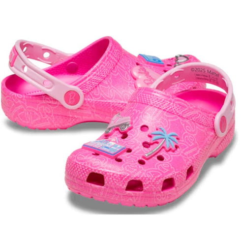 Crocs Kids Classic Clog K Sandal - Mattel Barbie Pink Youths