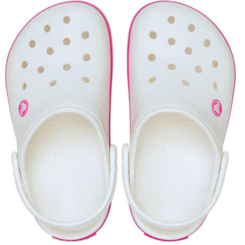 Crocs Kids - Crocband Classic Clog K White Pink Crush Youths