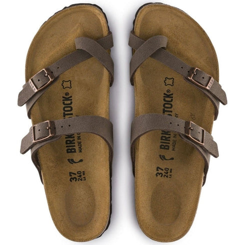 Birkenstock Mayari Womens Birko Flor Mocha Brown Regular Width