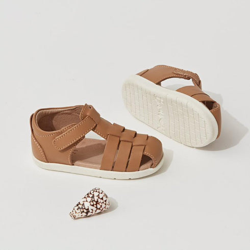 Pretty Braver Billie First Walker Sandal Closed Back - Tan