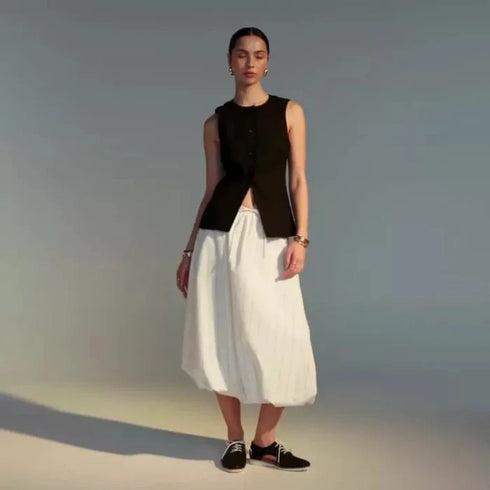 Rollie Womens Sidecut Punch Black Leather Shoe