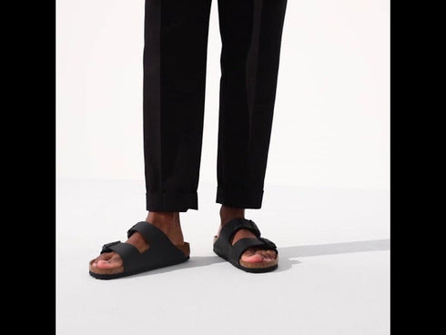 Birkenstock Arizona Birko Flor Dark Brown Regular Width