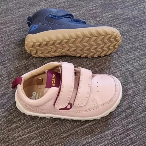 Bobux IW Iwalk Dawn Toddlers Leather Sneaker Cameo Rose Pink  654302