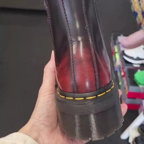 Dr Martens - 2976 Quad Cherry Red Arcadia Leather Chelsea Boot