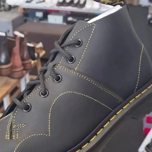 Dr Martens Church Monkey Boot Black Greasy