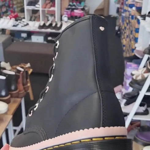Dr Martens 1460 Bex Pascal Front Zip Black Nappa Luxe Leather