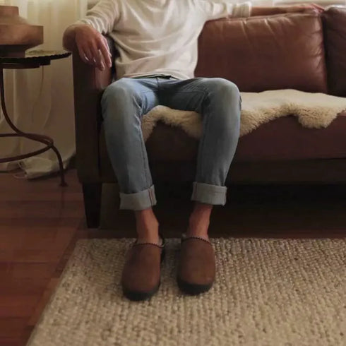 Emu Platinum Outback Scuff Chestnut Sheepskin Slipper