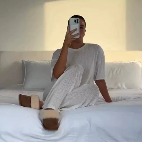 EMU Women's Eden Platinum Sheepskin Chestnut Scuff Slipper