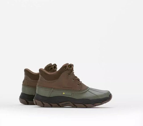 Skechers John Deere Waterproof Respected Swamper Boots Olive Brown Slip Ins