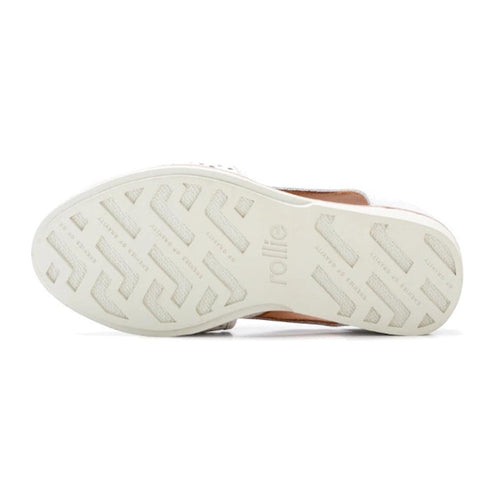 Rollie Womens Sidecut White Leather Shoe