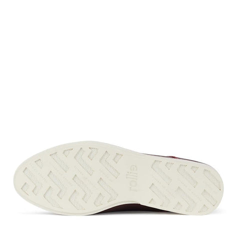 Rollie Womens Derby Super Soft Dark Cherry Leather Shoe