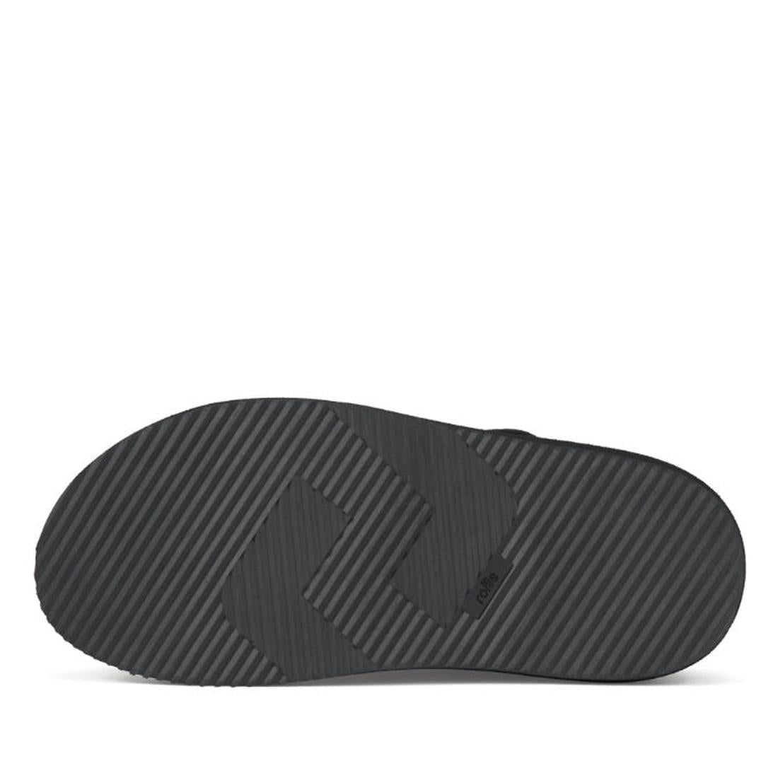 Sole view Rollie Hyde Black Fisherman sandal.,
9781760788858,
9781760788865,
9781760788872,
9781760788889,
9781760788896,, 46056, 9781760788858, 9781760788865, 9781760788872, 9781760788889, 9781760788896
