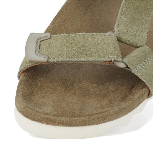 Rollie Womens Sandal Tooth Wedge Sage/White