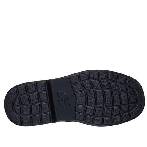 Skechers Smooth Tracks Black School Shoe Lace Ups