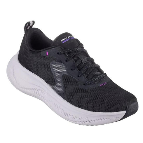 Skechers Womens Skech Cloud Smooth Wave Black Lavender