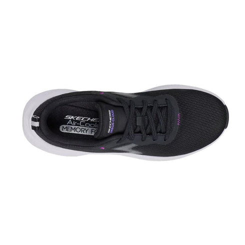 Skechers Womens Skech Cloud Smooth Wave Black Lavender