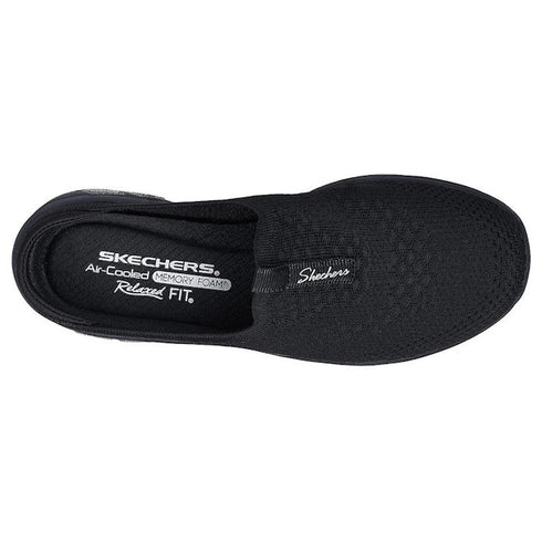 Womens Skechers Commute Time - Snuggle Vibe Black Mule