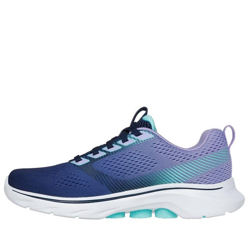 Skechers Go Walk 7 Hailey Lace Up Sneaker Navy Multi