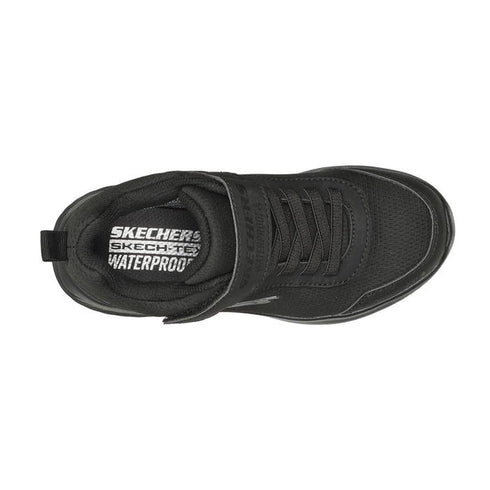 Skechers Kids Bounder Dripper Drop Trainer Black School Shoe WATERPROOF